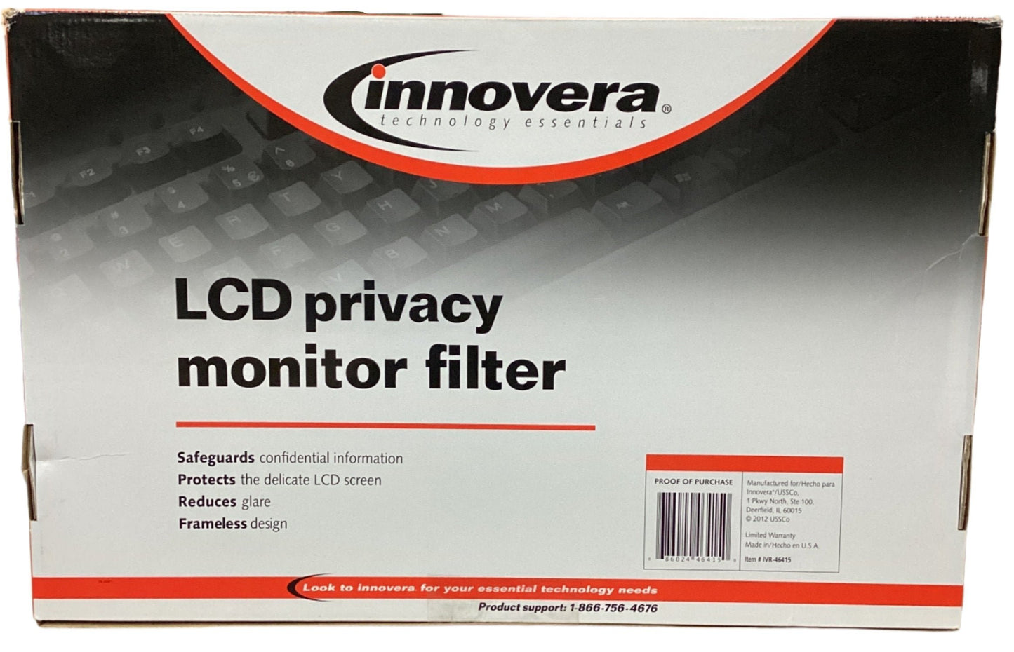 Innovera Premium Antiglare Blur Privacy Monitor Filter for 21.5"-22" Widescreen LCD ( IVR46415 )
