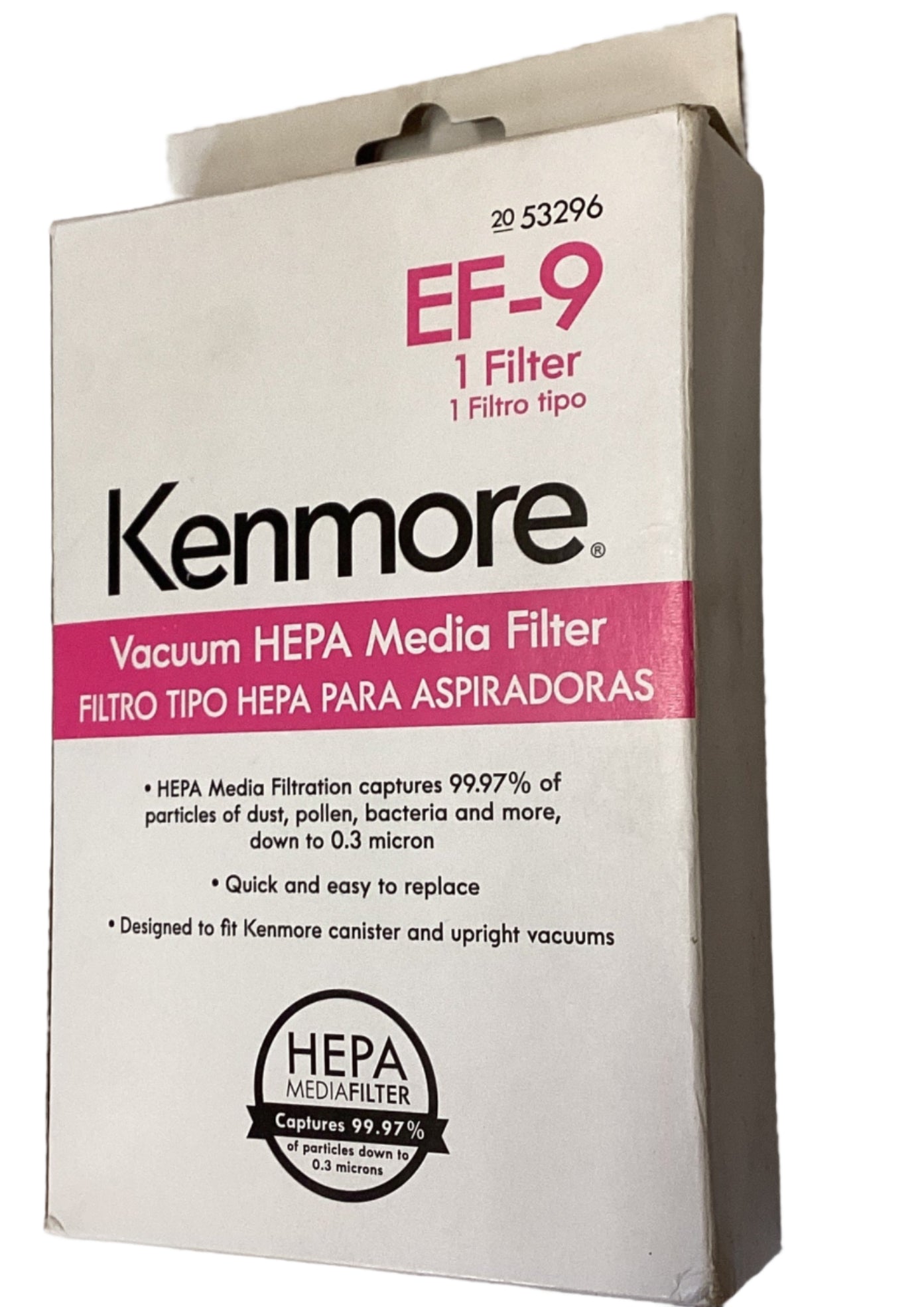 Kenmore 53296 HEPA Media Vacuum Exhaust Filter EF-9