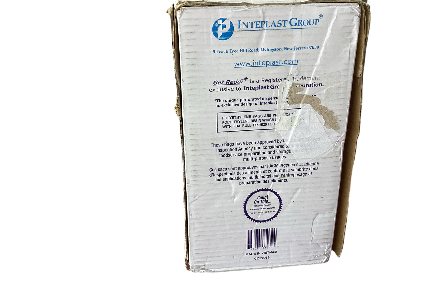 Get Reddi Ice Bucket Liner, 6x6x12, 3qt, .5mil, Clear, 1000 Liner per carton