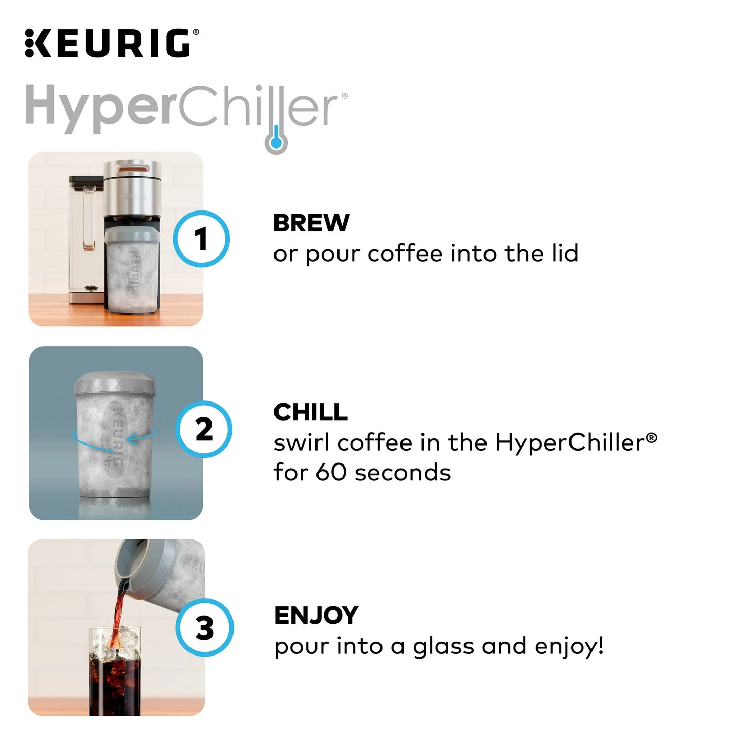 Keurig HyperChiller Iced Coffee Maker, Studio Gray Finish