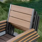 (Singular) SunVilla Newport Stackable Patio Chair, Faux Wood | Model: 1768234