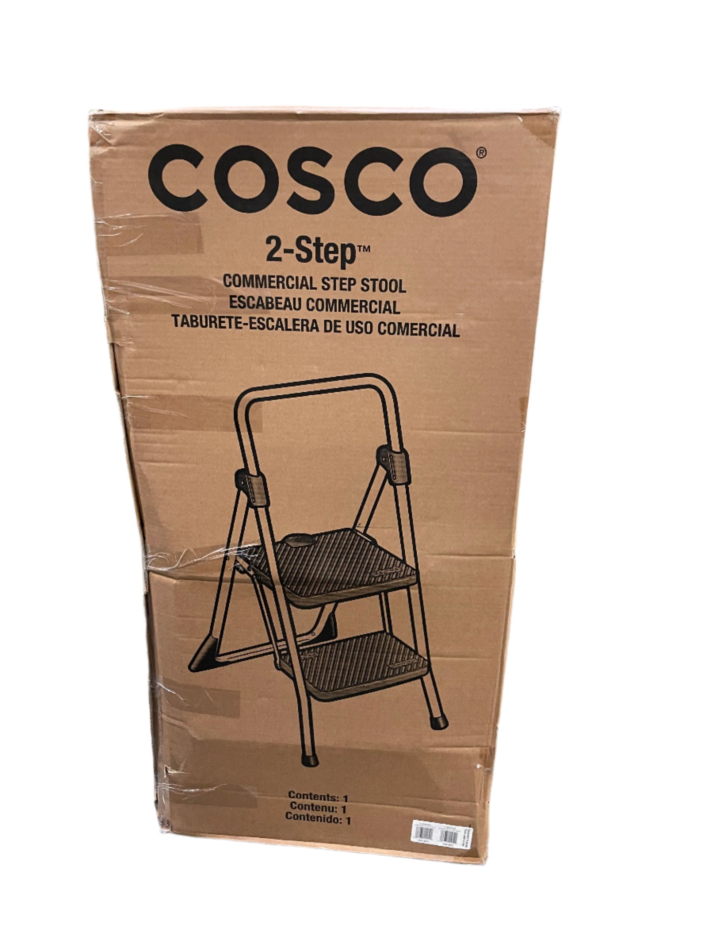 Cosco 11829GGB Commercial Gray 2-Step Folding Step Stool
