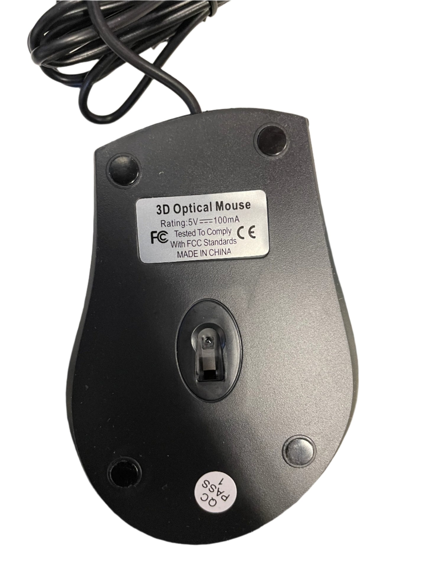 SKILCRAFT Optical Ergonomic Mouse, Black/Silver (NSN 7025-01-618-4138 )