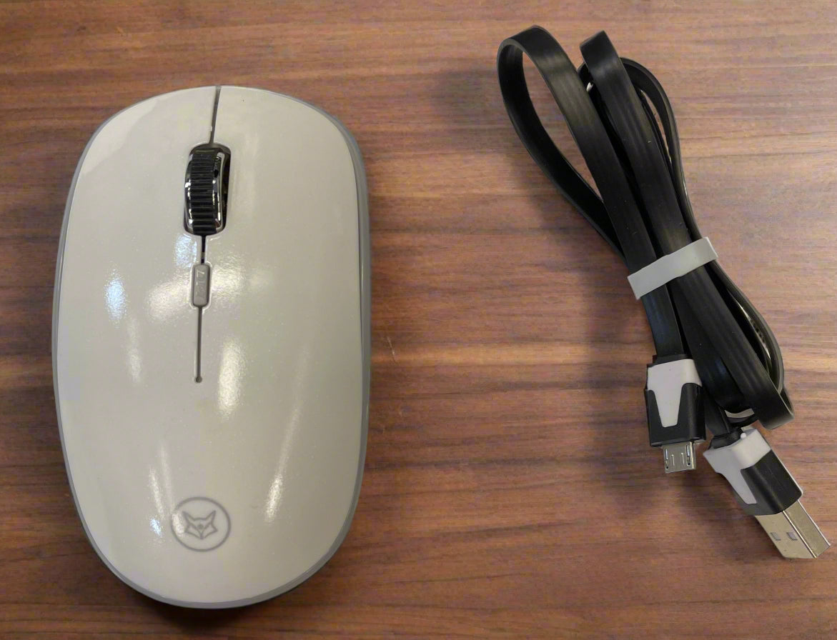 USB Rechargeable / Wireless Mouse and Keyboard (White)