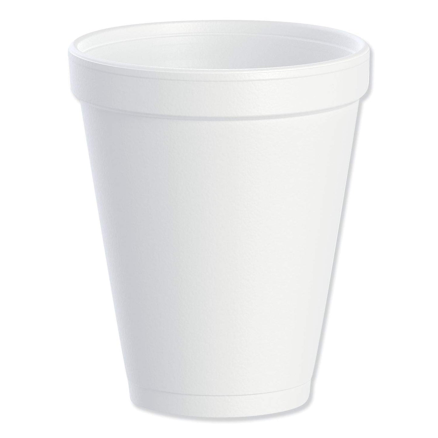 Dart 10J10 J Cup 10 Oz Insulated Foam Cup - Polystyrene, White, 10 Ounce, 1000pcs