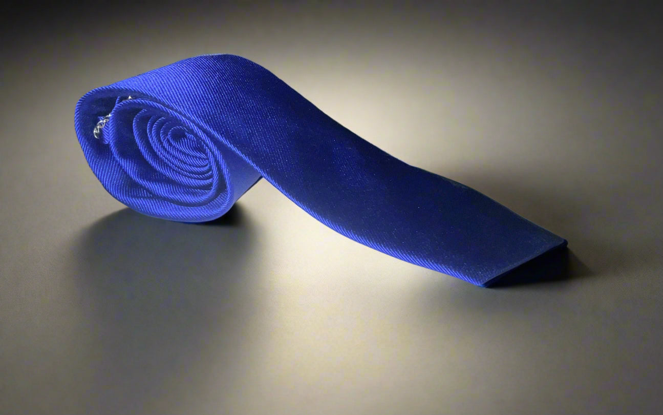 Gytha Mander Haberdashery Tie - Size: Tall | Color/Design: Blue