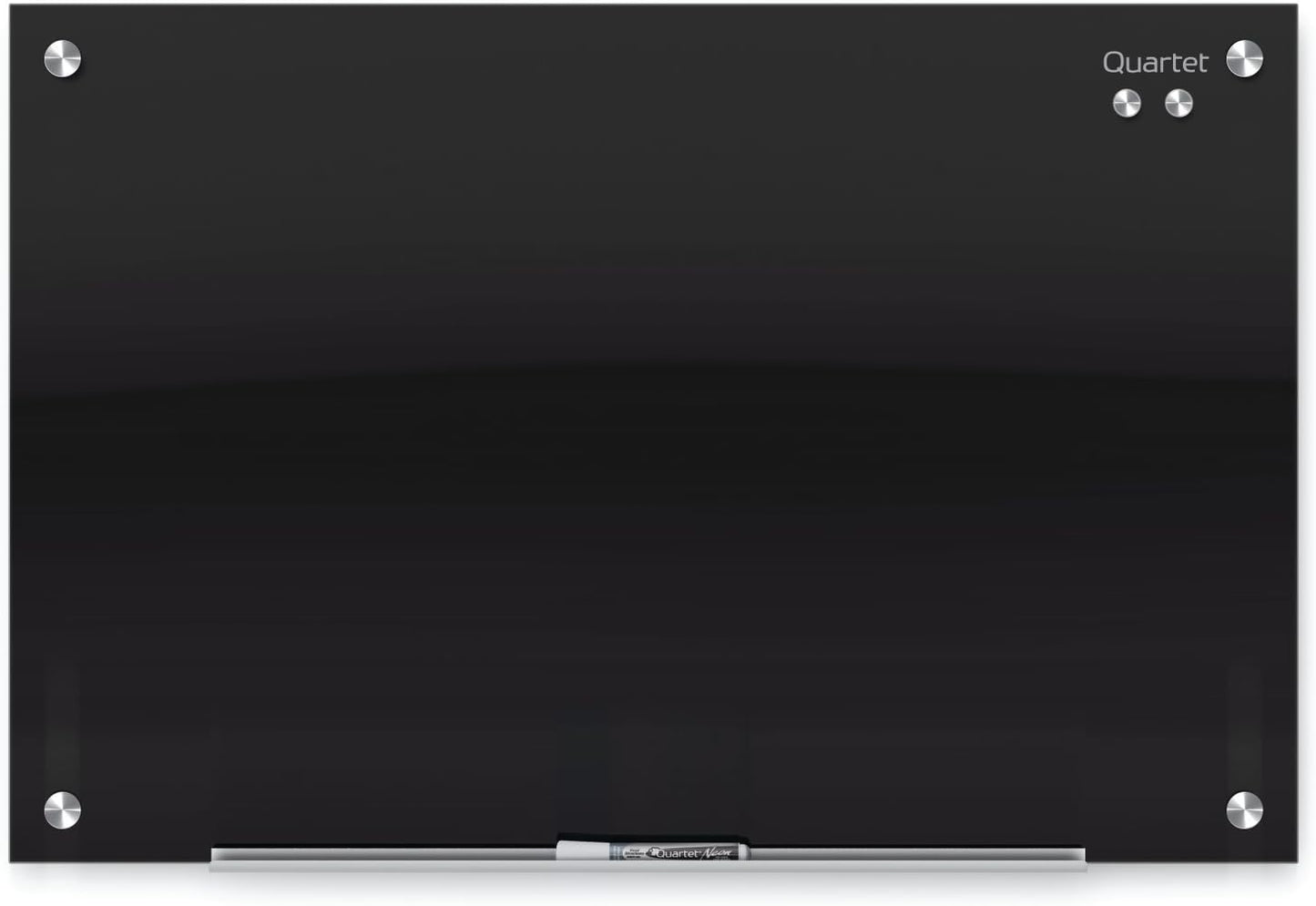 Quartet Glass Whiteboard, Magnetic Dry Erase White Board, 72" x 48', Black Surface, Infinity (G7248B) (Pick-Up ONLY)