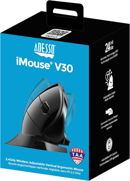 iMouse V3-TAA USB Adjustable Wrist Angle Vertical Ergonomic Mouse