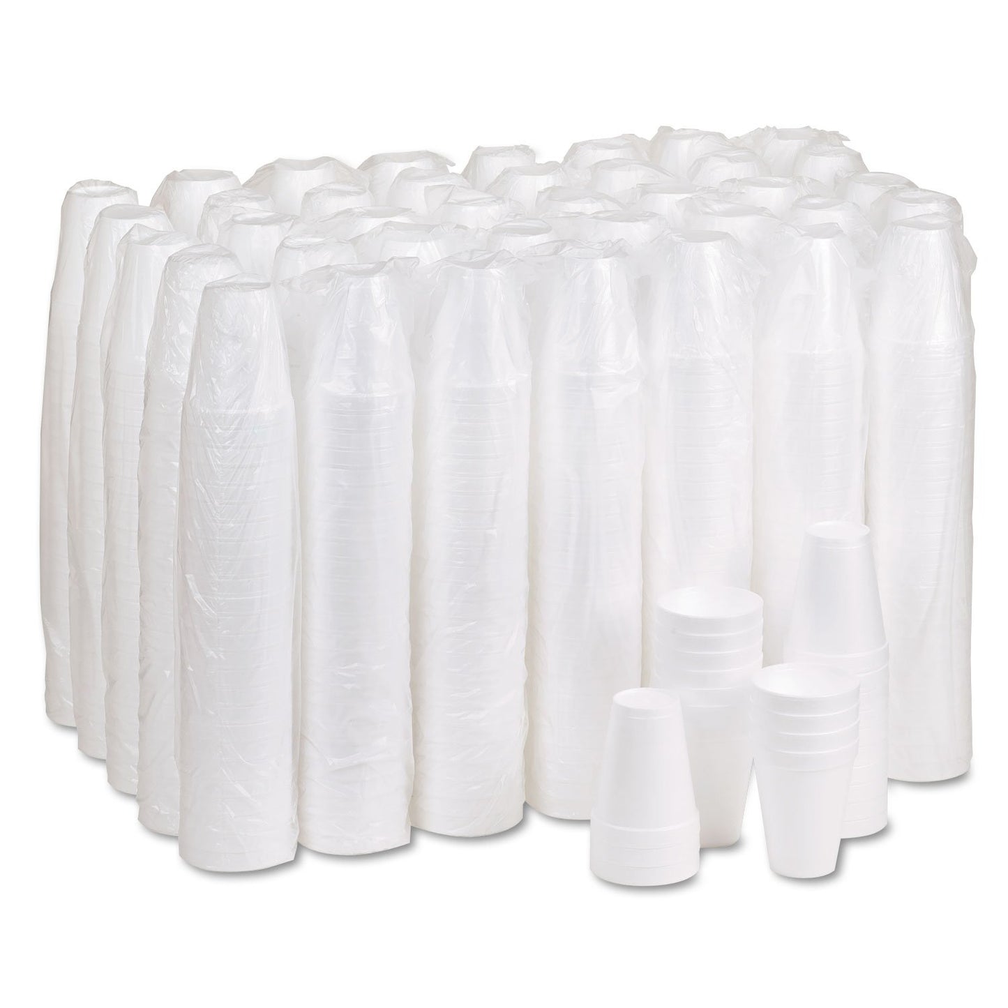 Dart 10J10 J Cup 10 Oz Insulated Foam Cup - Polystyrene, White, 10 Ounce, 1000pcs