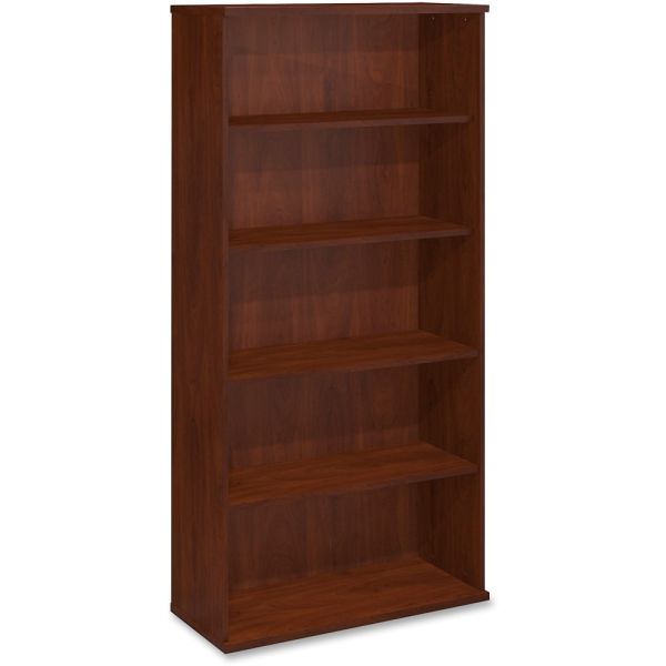 Bush Business Furniture Components 73"H 5-Shelf Bookcase| Hansen Cherry (Local Pickup Only) (Special shipping available, see notes in description)