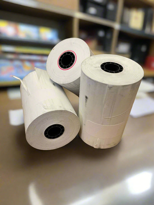 50 Iconex Thermal Printing Thermal Paper Rolls 3 1/8" x 119’ White 9078-3044