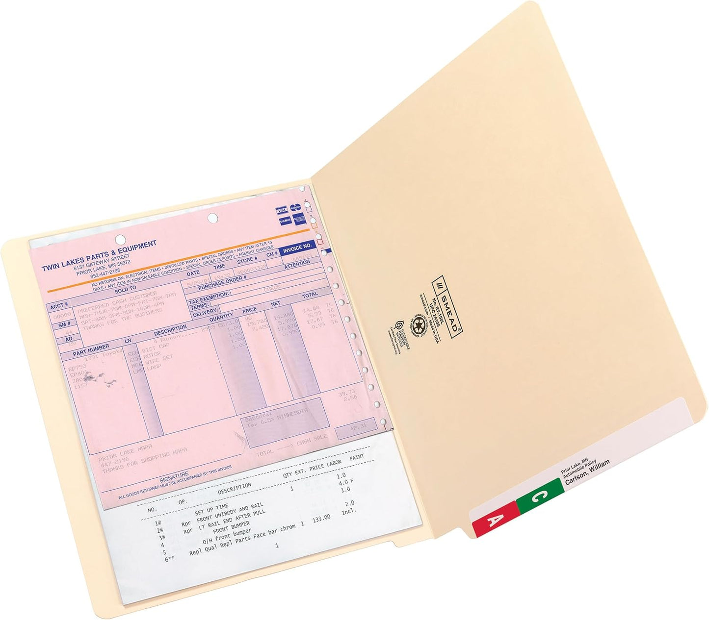 Smead End Tab File Folder, Straight-Cut Tab, Letter Size, Manila, 100 per Box (24100)