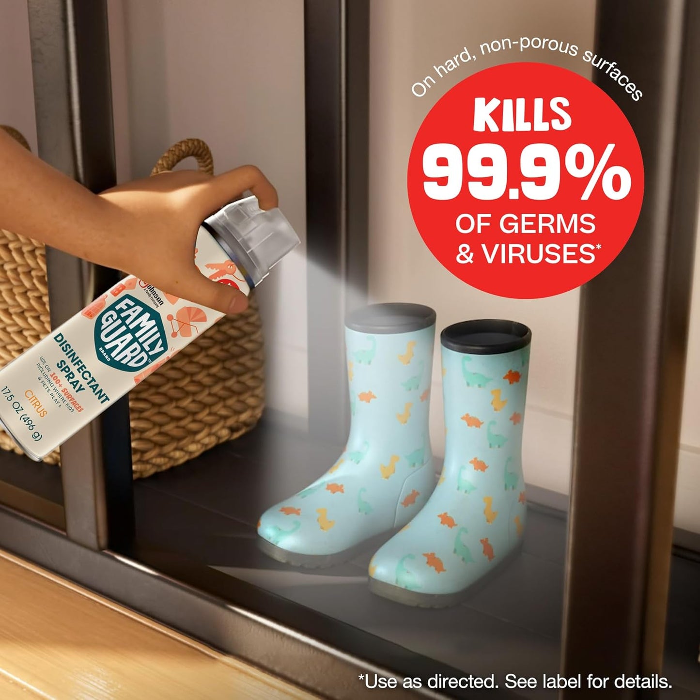 Family Guard Brand Disinfectant Spray Aerosol 17.5 Oz. Citrus Disinfectant Spray All Purpose Cleaner (8-Pack) (Pick Up ONLY)