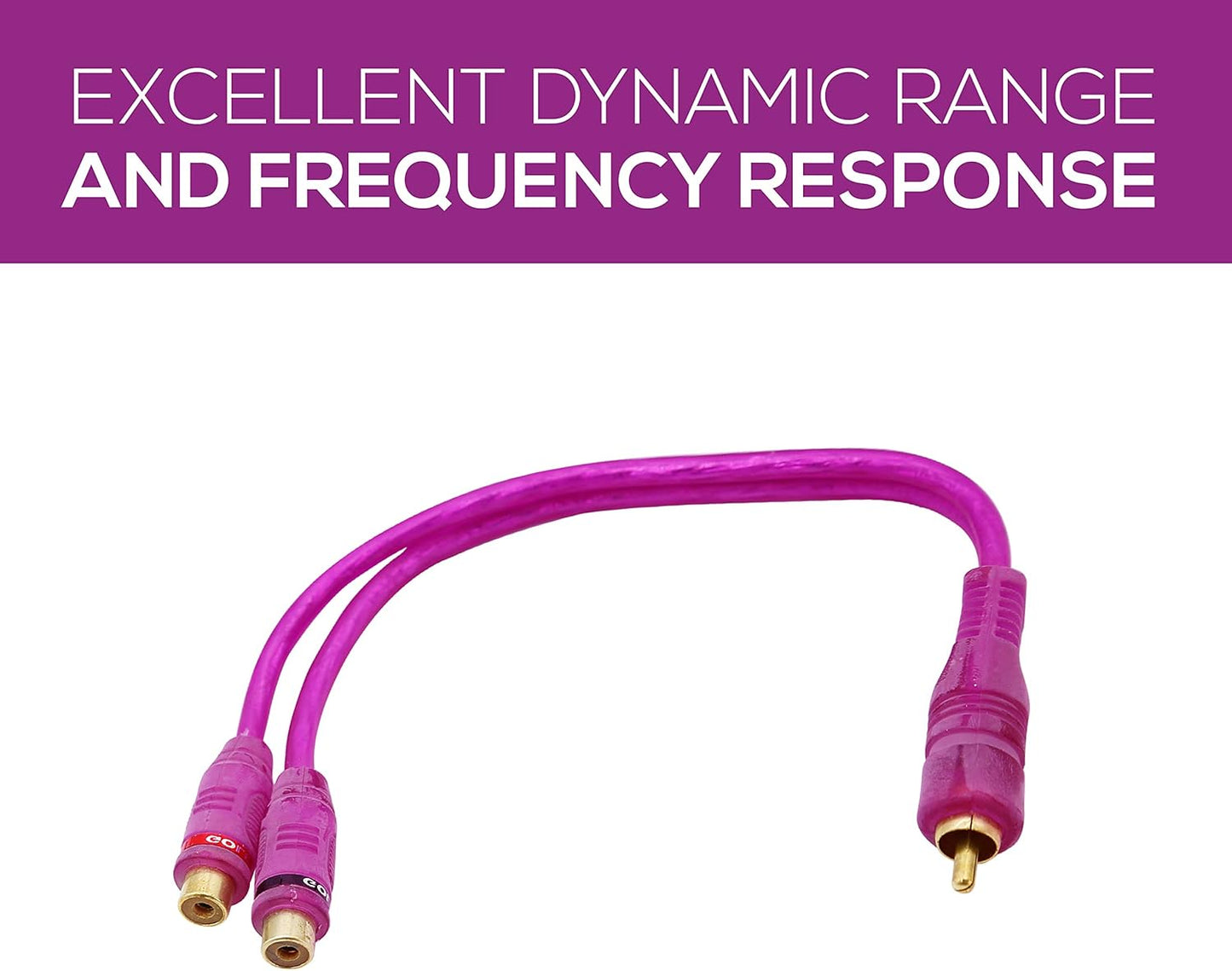 Sound Around 2-Female RCA Jack Stereo Cable - 3.5mm Stereo Mini Plug with Y Adapter (GXS2F)