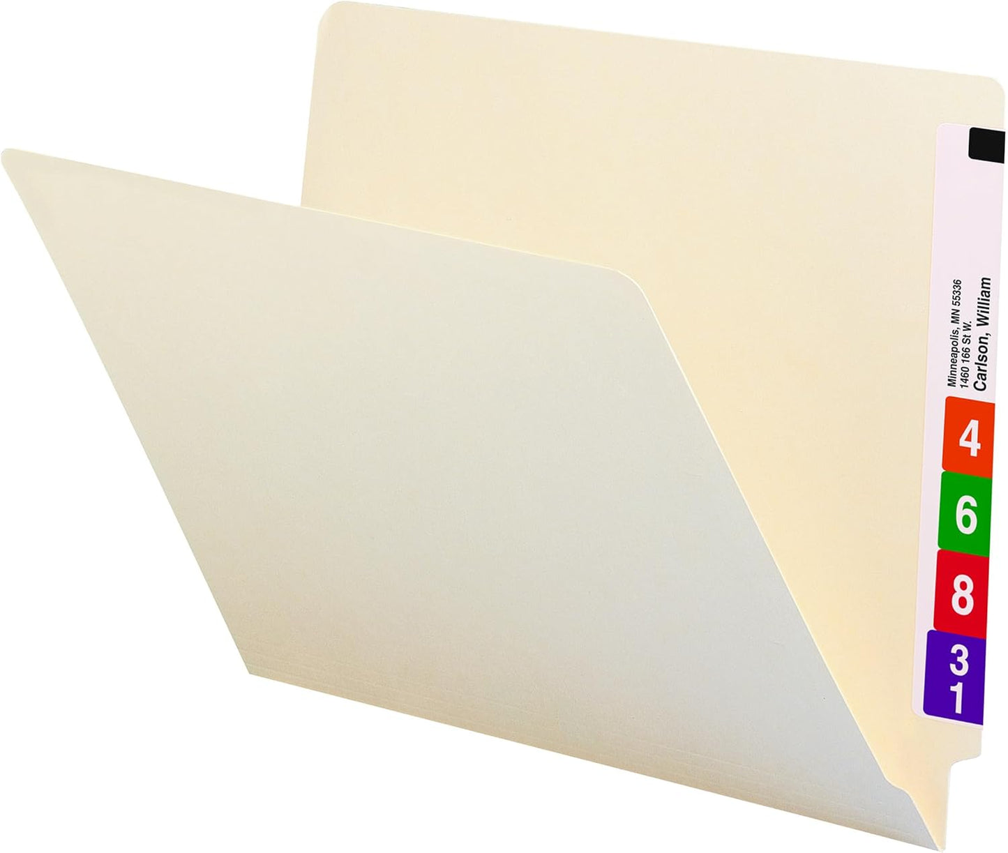 Smead End Tab File Folder, Straight-Cut Tab, Letter Size, Manila, 100 per Box (24100)