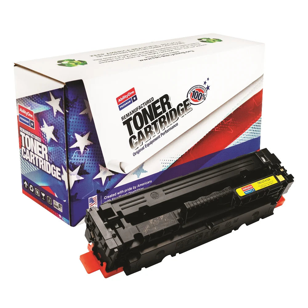 Remanufactured High Yield Toner Cartridge for HP CF412X (HP 410X), Page Yield 5k, Yellow