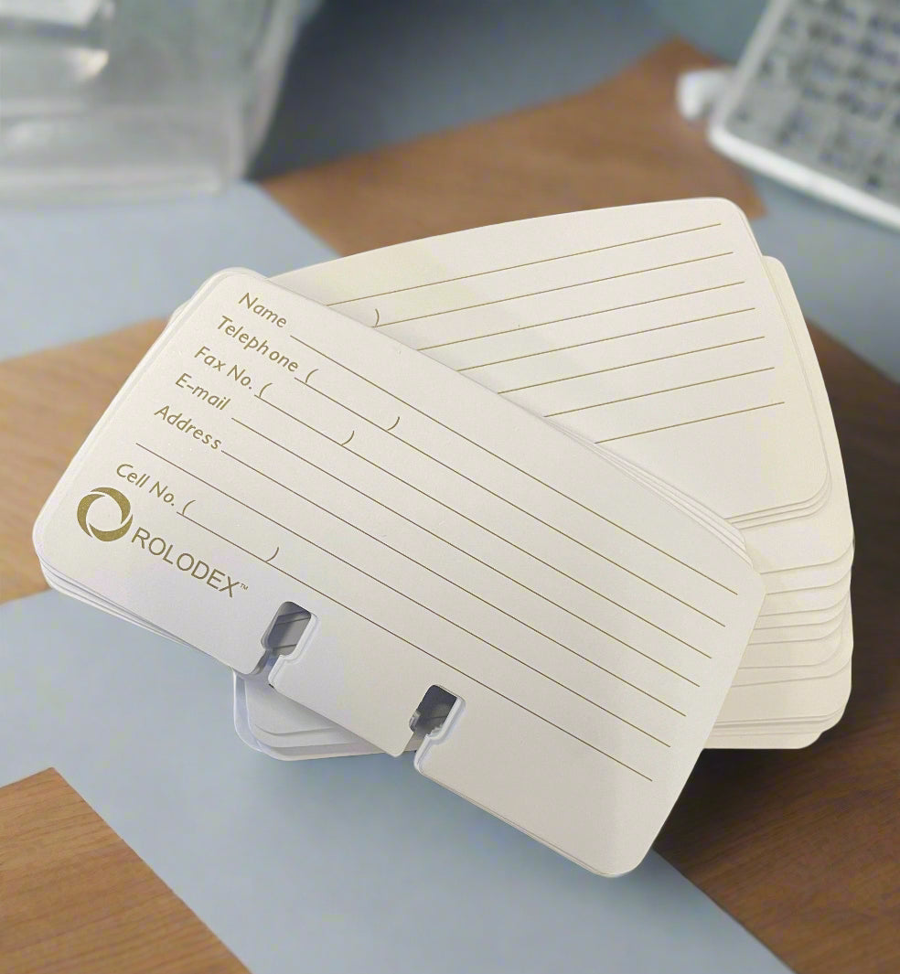 Rolodex Refill Rotary Cards, White, 100/Pack (67553)