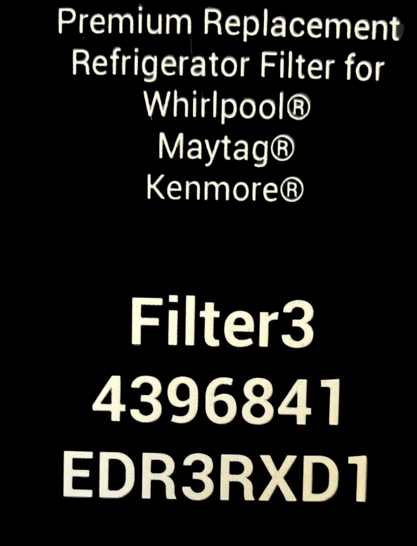 Frosty H2O Ice & Water Filter3 Kenmore Whirlpool (Replaces 4396841, 4396710, 46-9030) Model: EDR3RXD1