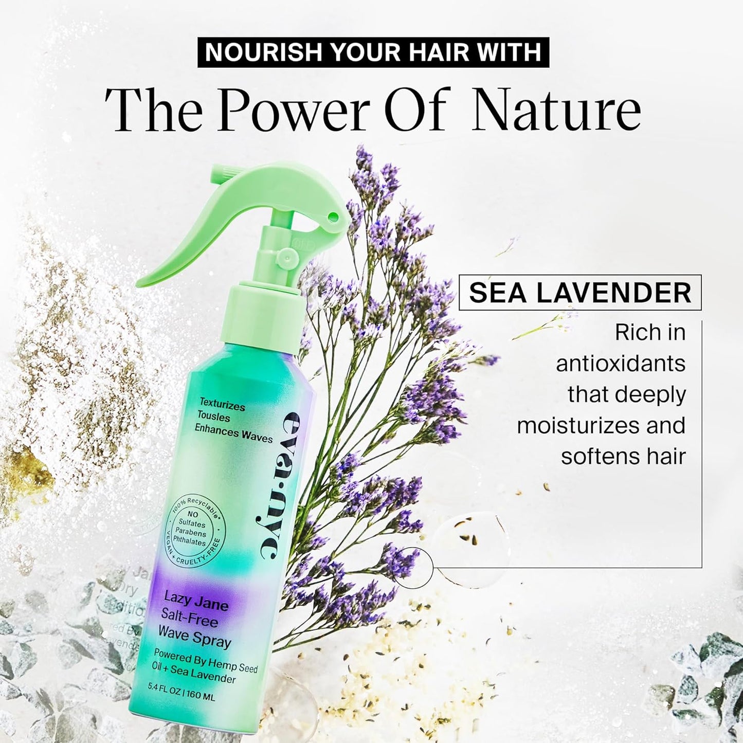 Eva NYC Lazy Jane Salt-Free Wave Spray - 5.4 Fl Oz (Local Only)