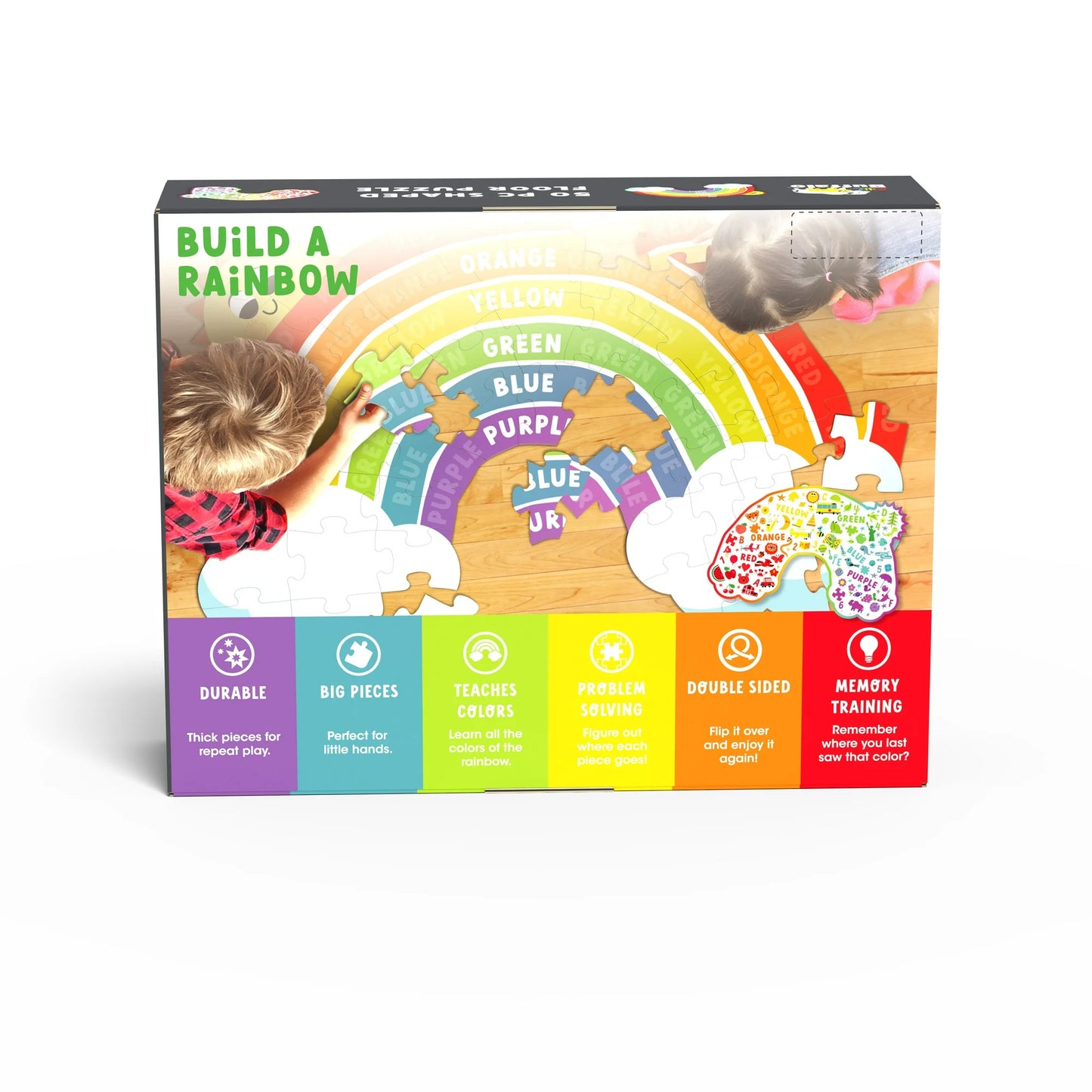 Little Buffalo Rainbow Interlocking 50 PC Floor Jigsaw Puzzle