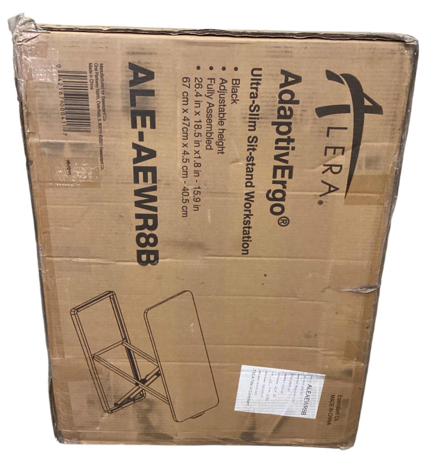 Alera Workstation, Black, Model: ALE-AEWR8B