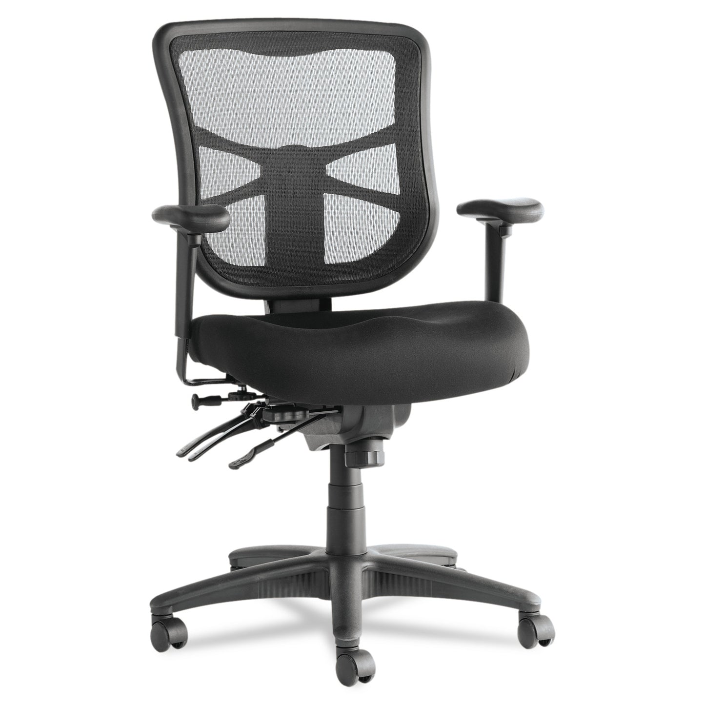 Alera® Multifunction Mesh Chair - Fabric - Mid Back - Black - Elusion ll Series Local Pickup Only