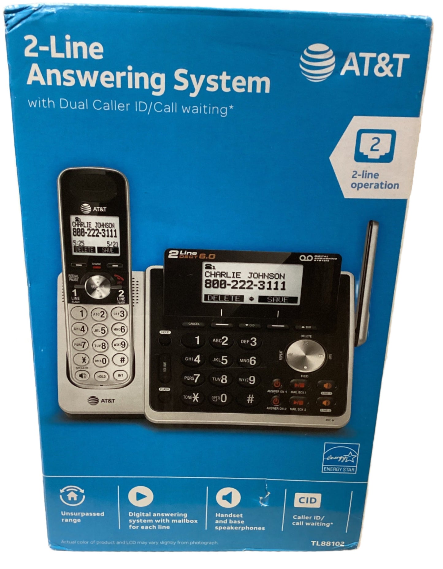 At&T Tl88102 Cordless Digital Answering System, Base and Handset ( ATTTL88102 )