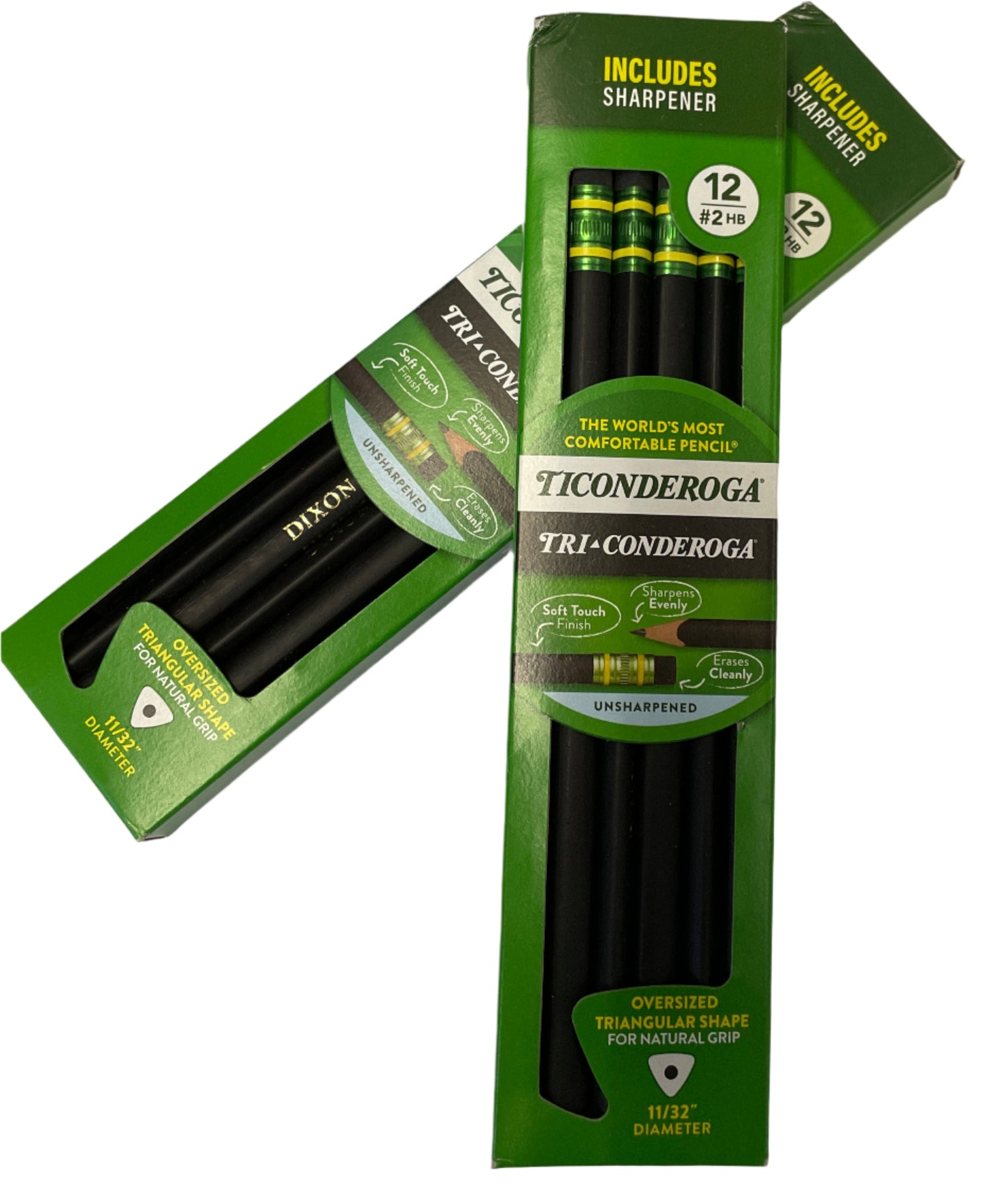Dixon Tri-conderoga Pencil (#2), Black Lead, Black Barrel, (12pk)