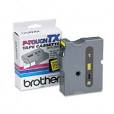 Brother TX-6511 Laminated Tape Cassette – Black on Yellow – 1" x 50 ft
