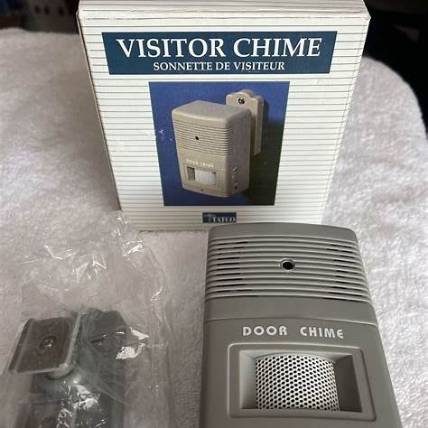 Visitor Arrival/Departure Chime, Battery Operated, 2.75 X 2 X 4.25, Gray