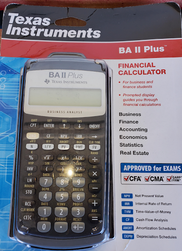 Texas Instruments BA-II Plus Financial Calculator (Damaged Package)