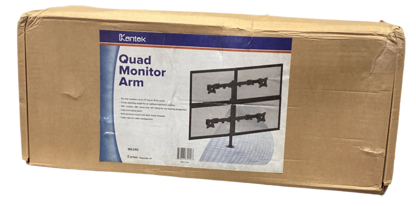 Kantek Ktkma240 Articulating Quad Arms - Black