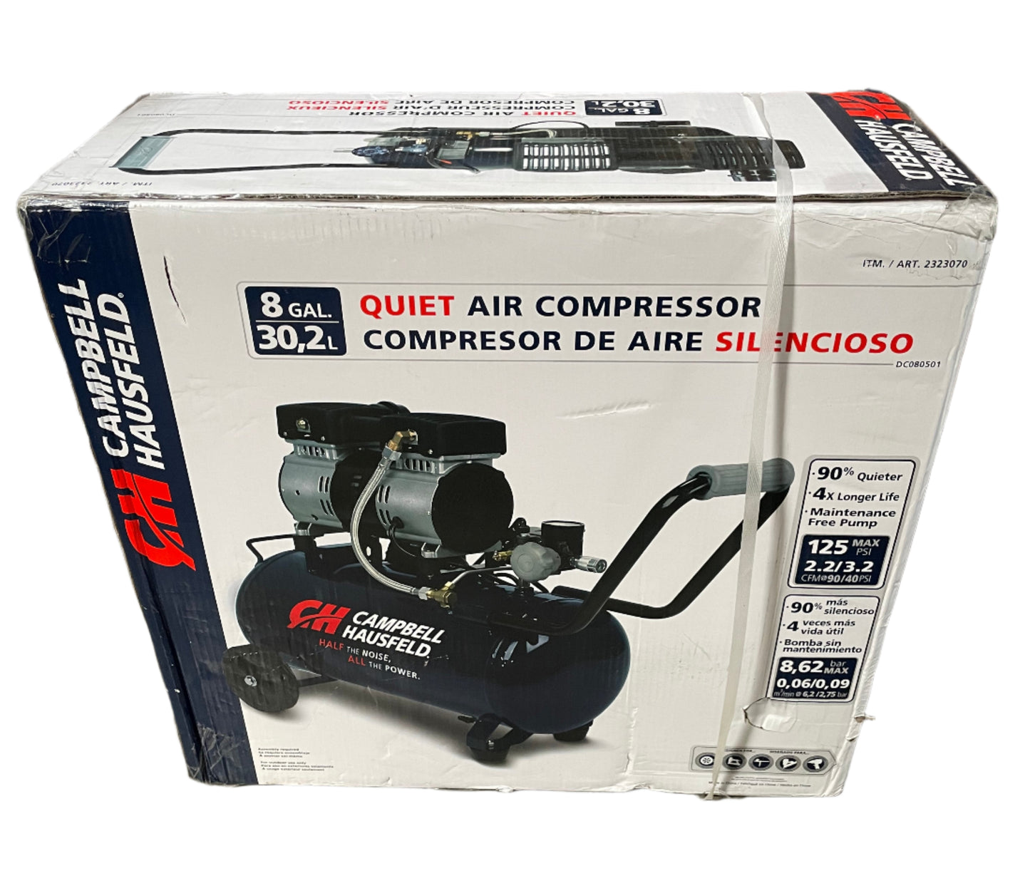 CAMPBELL HAUSFELD 8 Gallon Air Compressor (DC080501) PICK-UP/LOCAL ONLY