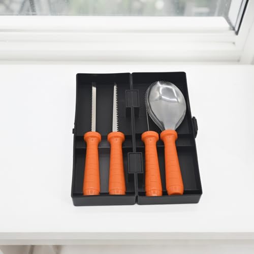 Seasons Deluxe Pumpkin Carving Kit, Stainless Steel Halloween Tools and Accessories Set