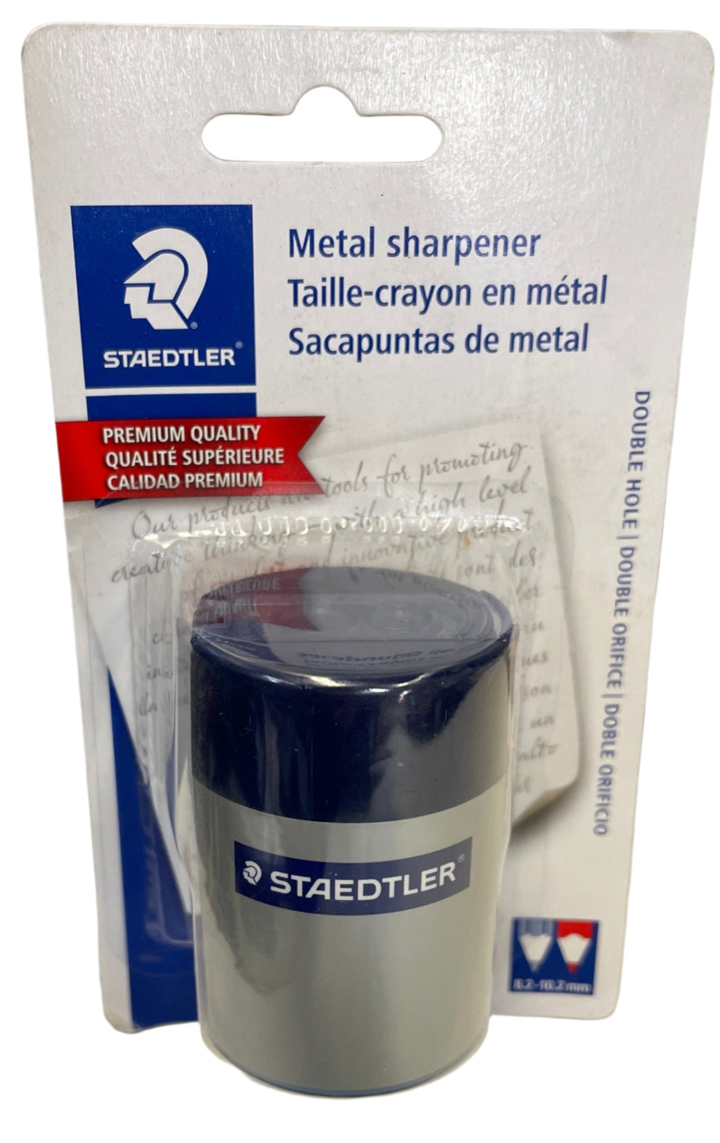 STAEDTLER Manual Pencil Sharpener, Blue/Silver