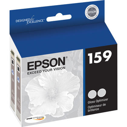 Epson 159 UltraChrome Hi-Gloss 2 Gloss Optimizer Ink Cartridges, 2-Pack