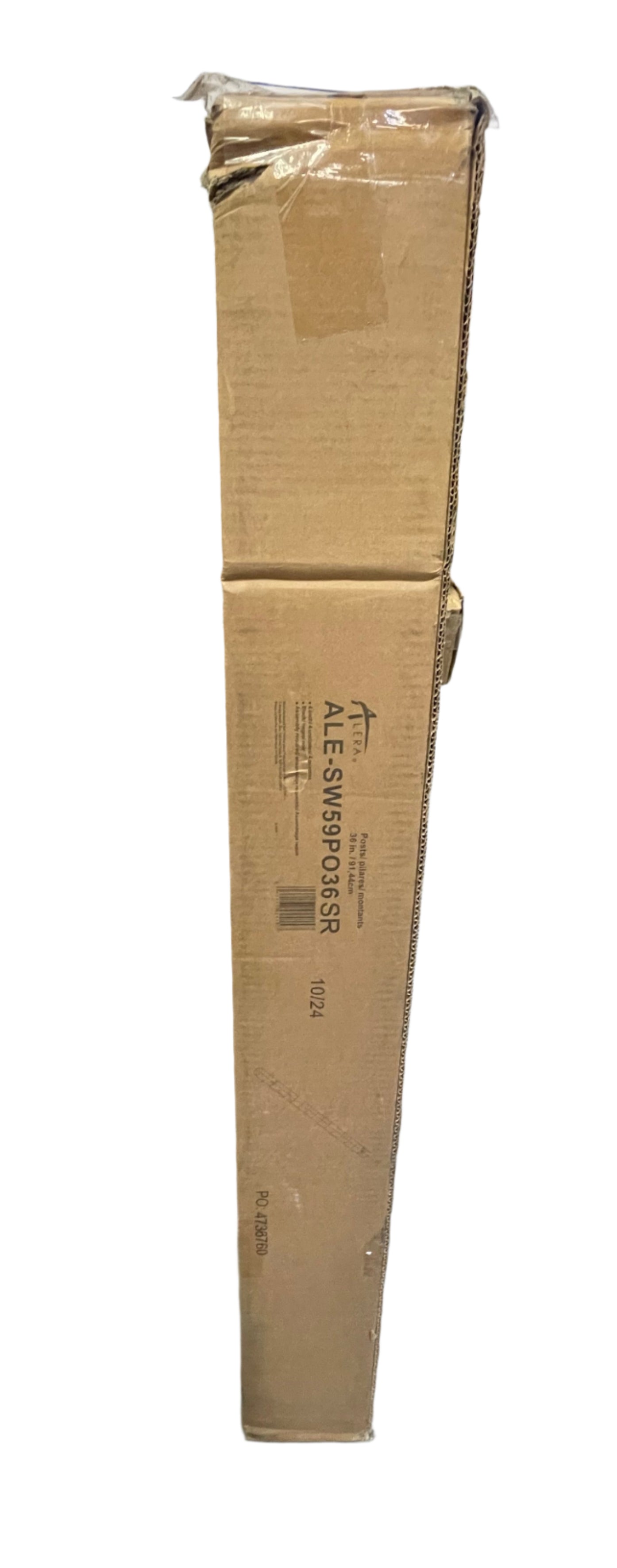 Alera ALESW59PO36SR 36" Silver Stackable Posts for Wire Shelving - 4/Pack