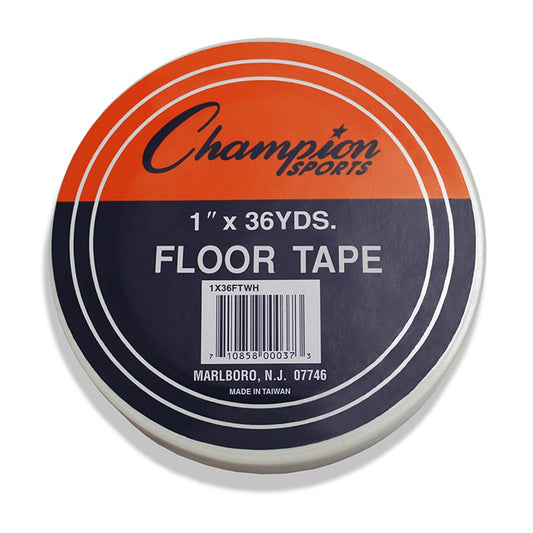 Champion Sports Floor Tape 1' X 36 Yds White 1X36FTWH