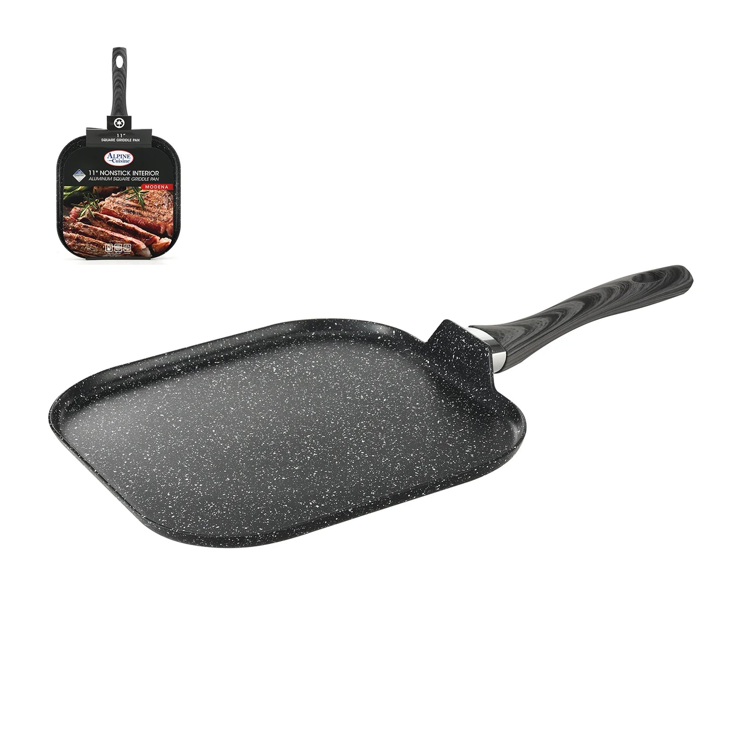 Alpine Cuisine 11" Nonstick Square Griddle Pan