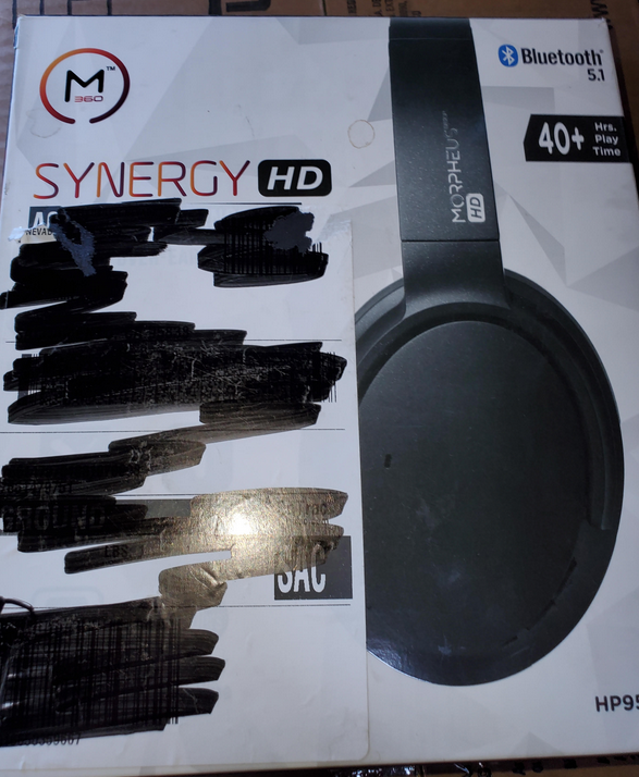 UPC 856816008361 / Morpheus 360 HP9550HD Wireless Headset - Marked up Box