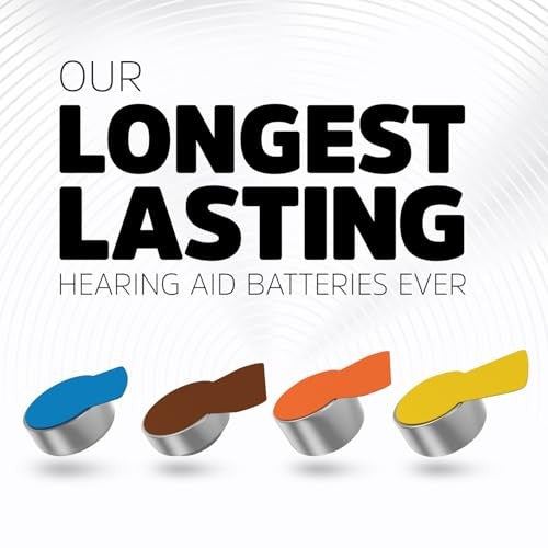 Energizer Hearing Aid Batteries Size 13, Orange Tab, 12 Pack