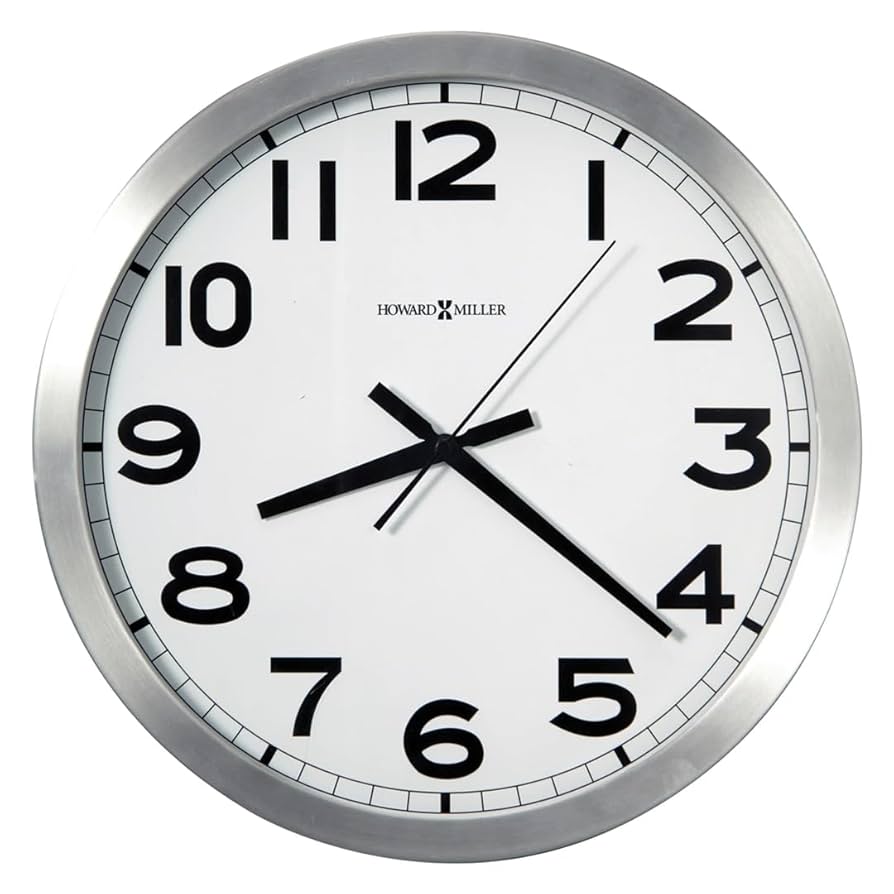 Howard Miller Spokane Wall Clock (Model 625-450) - White Dial
