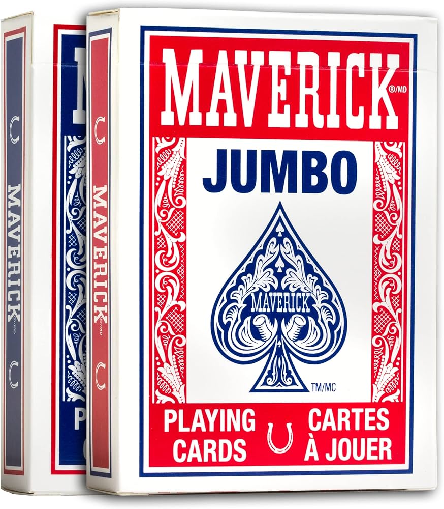 Maverick Jumbo Index Playing Cards.