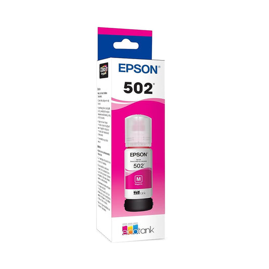 Epson EcoTank 502 Magenta Ink Bottle (T502320‑S) – 70 mL