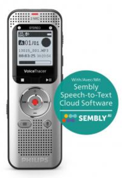 Philips DVT2015 8GB Digital Voice Tracer with SemblyAI Voucher | 33674J