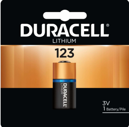 Duracell 123 3V Lithium Battery, 1 Ct