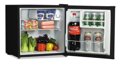 Alera 1.6 Cu. Ft. Refrigerator with Chiller Compartment, Black