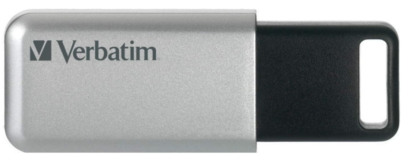 Verbatim Store 'n' Go Secure Pro USB Flash Drive with Aes 256 Encryption, 64 Gb, Silver ( VER98666 )