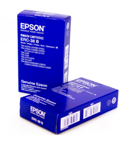 Genuine Epson Black Print Ribbon (ERC-38B), 10 Ribbons