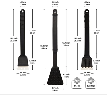 Farberware Grill Brush Set, Black